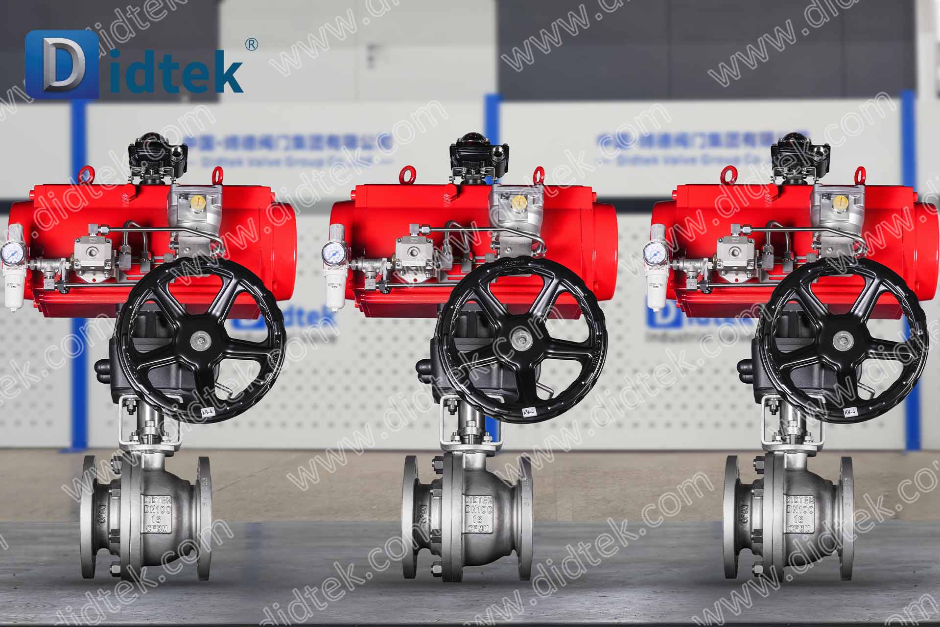 A-29 DIDTEKCFBV-Single Acting Pneumatic Ball Valve For Demineralized Water