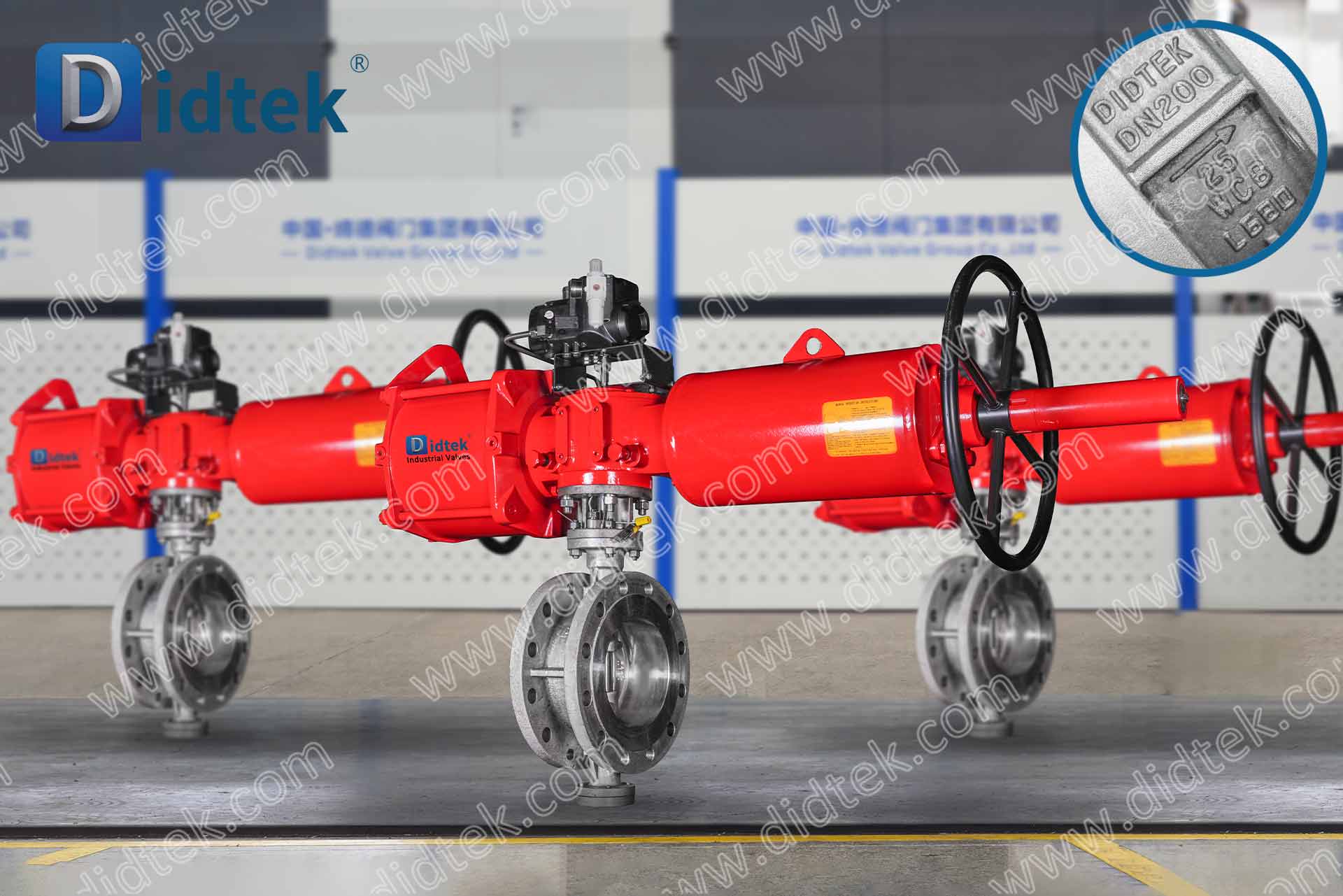 M-16 DIDTEKTOFBV Single Acting Pneumatic Triple Offset Butterfly Valve with TI
