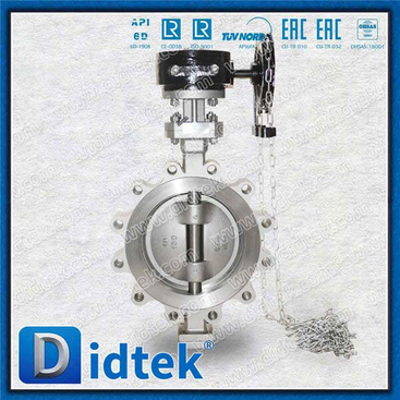 Triple Offset Lug Butterfly Valve-10'' CF8 Chain wheel