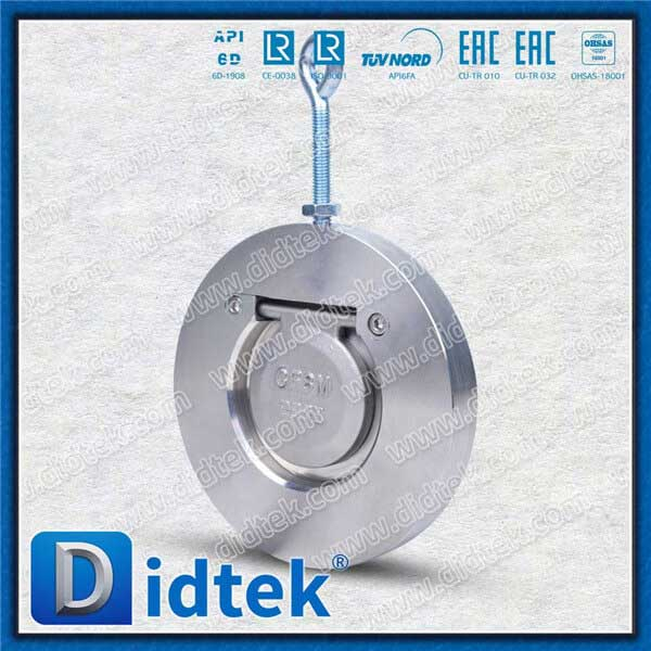 F316 3inch 150LB Single Plate Wafer Check Valve With Hanging Ring