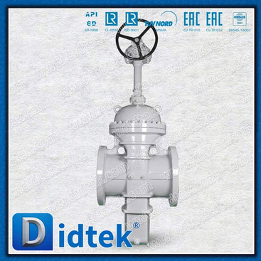 Steel Flanged Pipe Line Slab Through Conduit Gate Valve