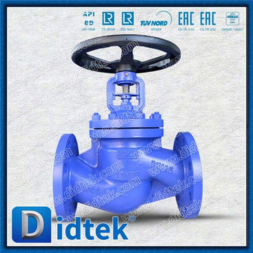 DIN Bellow Globe Valve DN125 PN40 1.0619