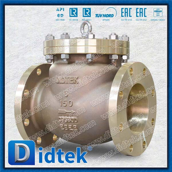 B148 C95800 Body Swing Check Valve With C95800+NBR Disc