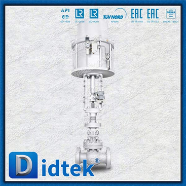 Steam WC6 3'' Pneumatic Flanged Globe Valve