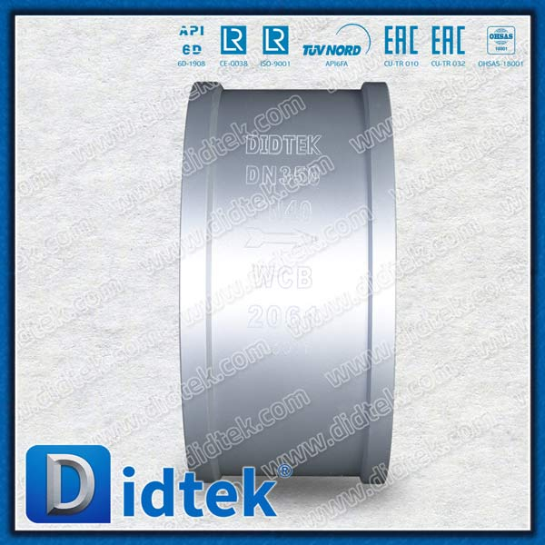 WCB DN350 PN40 Single Plate Lift Type Wafer Check Valve