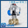 Aluminium Bronze C95800 Pneumatic Actuated Floating Soft Sealing Ball Valve