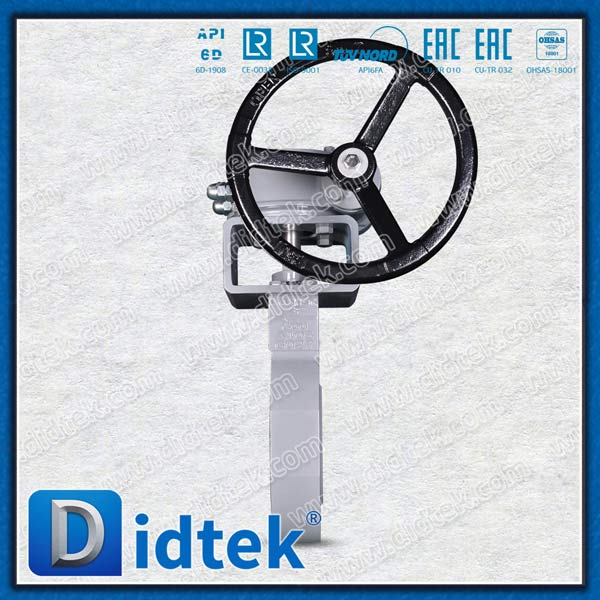 API 609 Natural Gas Worm Gear Forged Steel Lug Butterfly Valve