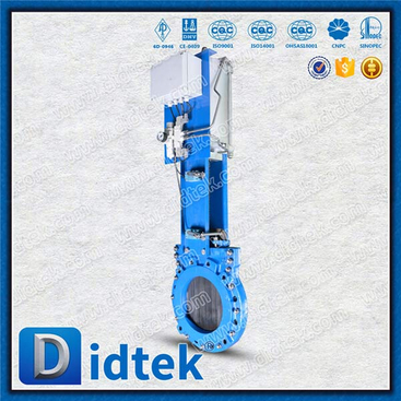 2 Piece Body Knife Gate Valve Pneumatic Actuator With Control Box
