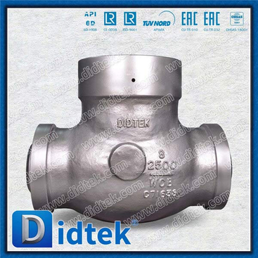 High Pressure 2500LB PSB Butt Welded Tilting Disc Check Valve
