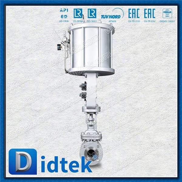 Pneumatic WCB Gate Valve With 2 Limit Switch