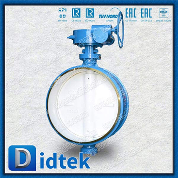 Triple Offset Butt Welded Butterfly ValveDN800 WCB Gear