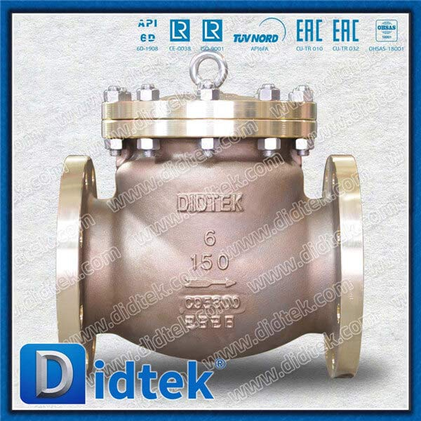 B148 C95800 Body Swing Check Valve With C95800+NBR Disc