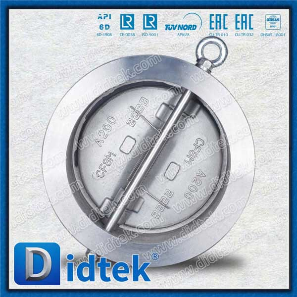 DN200 Stainless Steel Duo Plate Wafer Check Valve