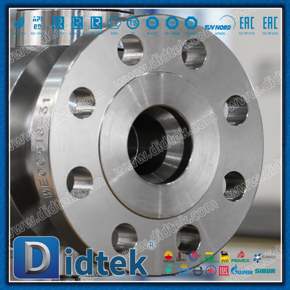 Didtek Necking Double-Direction Lip Special Alloy Inconel 825 Trunnion Ball Valve