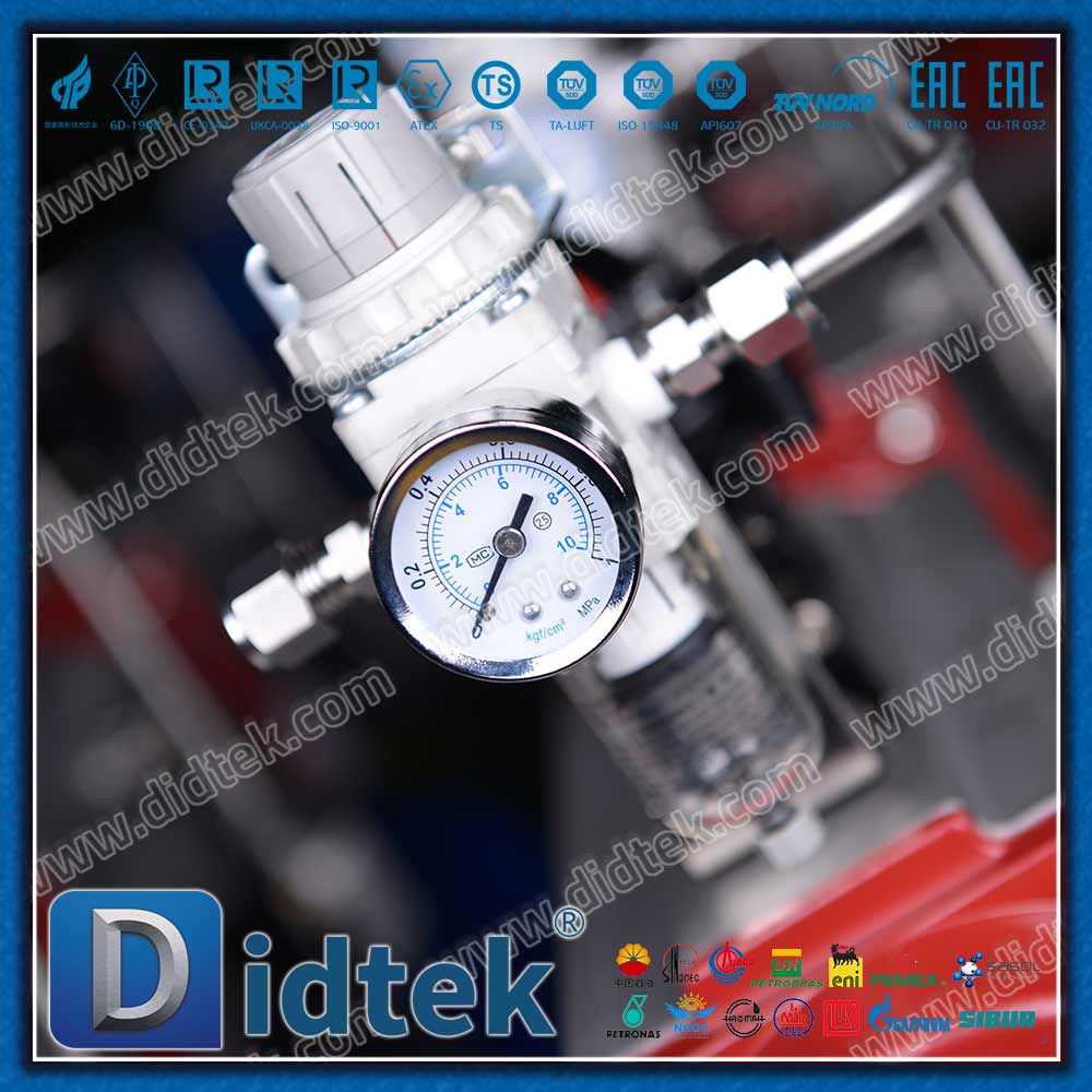 Single Acting With Spring Return Penumatic Actuator Ball Valve With ISO Mounting 