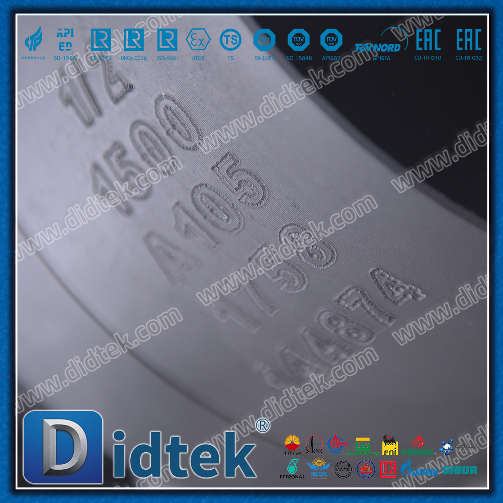 A105 1500LB High Pressure Phosphating Corrosion Protection Metal Seated Floating Ball Valve 