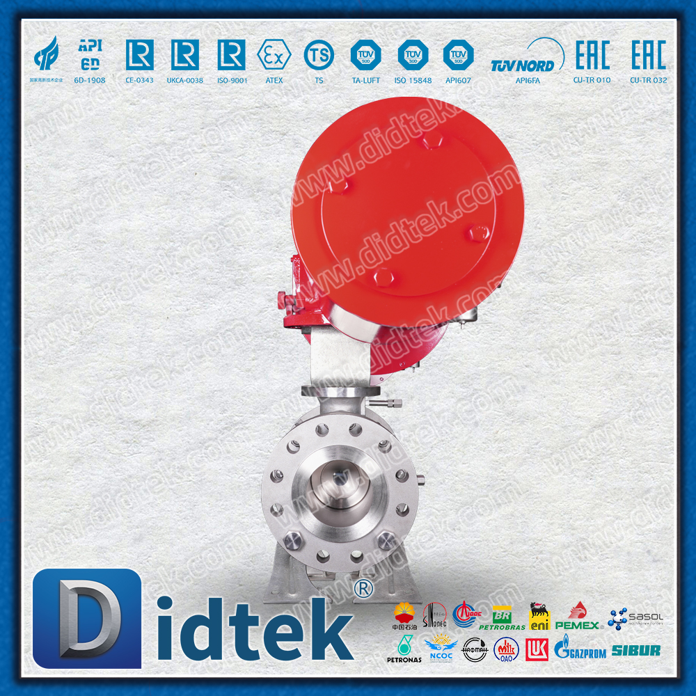 Didtek CF8M Flange Pneumatic Ball Valve