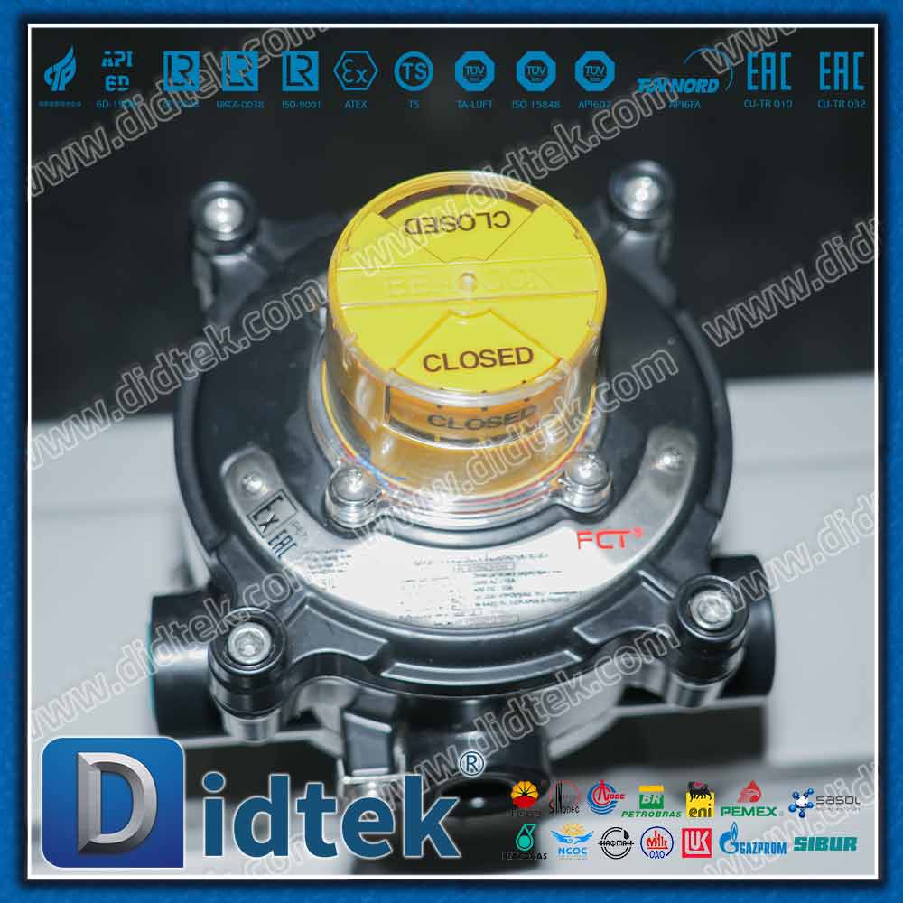 LF2 Low Temperature Carbon Steel Pneumatic Full Port Trunnion Ball Valve