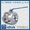 DIN/EN Stainless Steel Metal Seated Floating Ball Valve Anti Blow Out Stem