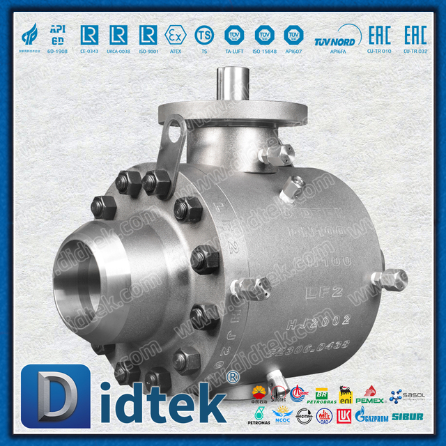 Didtek LF2 Low Temperature Resistant Butt Welding Trunnion Ball Valve
