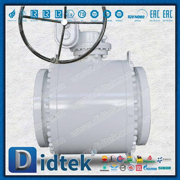 30 Inch Worm Gear Zero-leakage 3 PC Trunnion Ball Valve Supplier