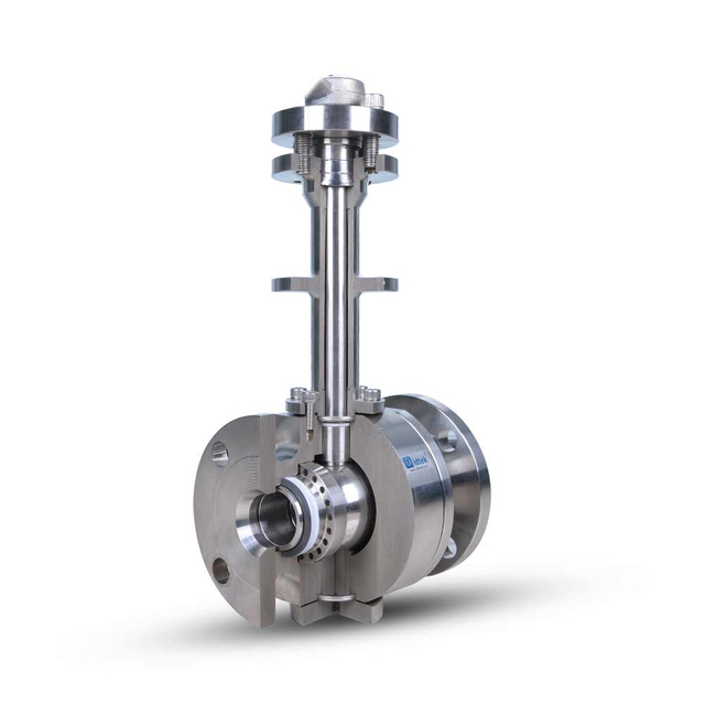 -196℃ LNG Application Cryogenic Extend Spindle Trunnion Ball Valve