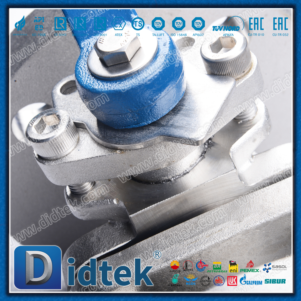 DIN/EN Stainless Steel Metal Seated Floating Ball Valve Anti Blow Out Stem