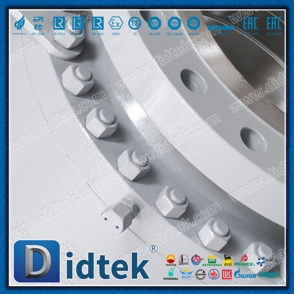 Didtek Flange Carbon Steel A105N Forged Steel Trunnion Ball Valves