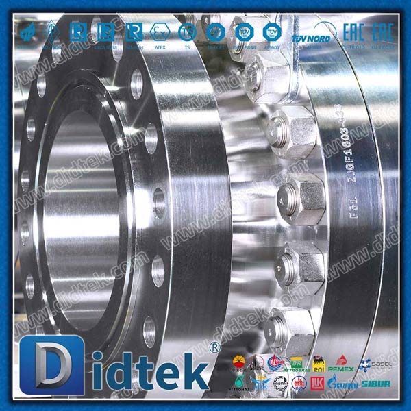 High Temperature Full Bore Flange Metal seat Trunnion Ball Valve