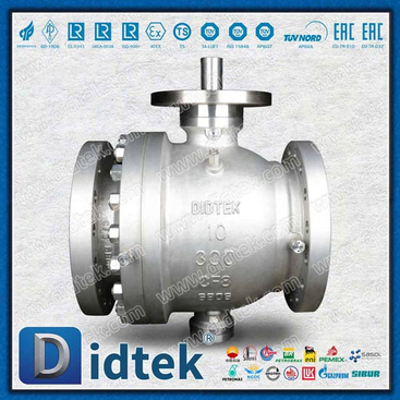Class 300 CF8 Forged 2PCS Metal Seated Trunnion Ball Valve