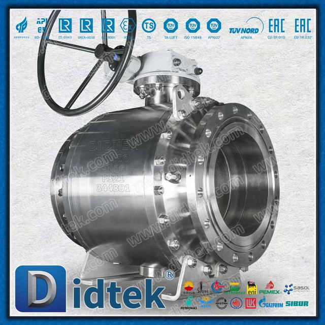 SS321 Trunnion Ball Valve With Vacuum Testing