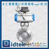 Pneumatic Duplex Alloy 4A Segment V Port Ball Valve