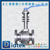 F316 545 ℃ High Temperature Cooling Fin Metal to Metal Floating Ball Valve