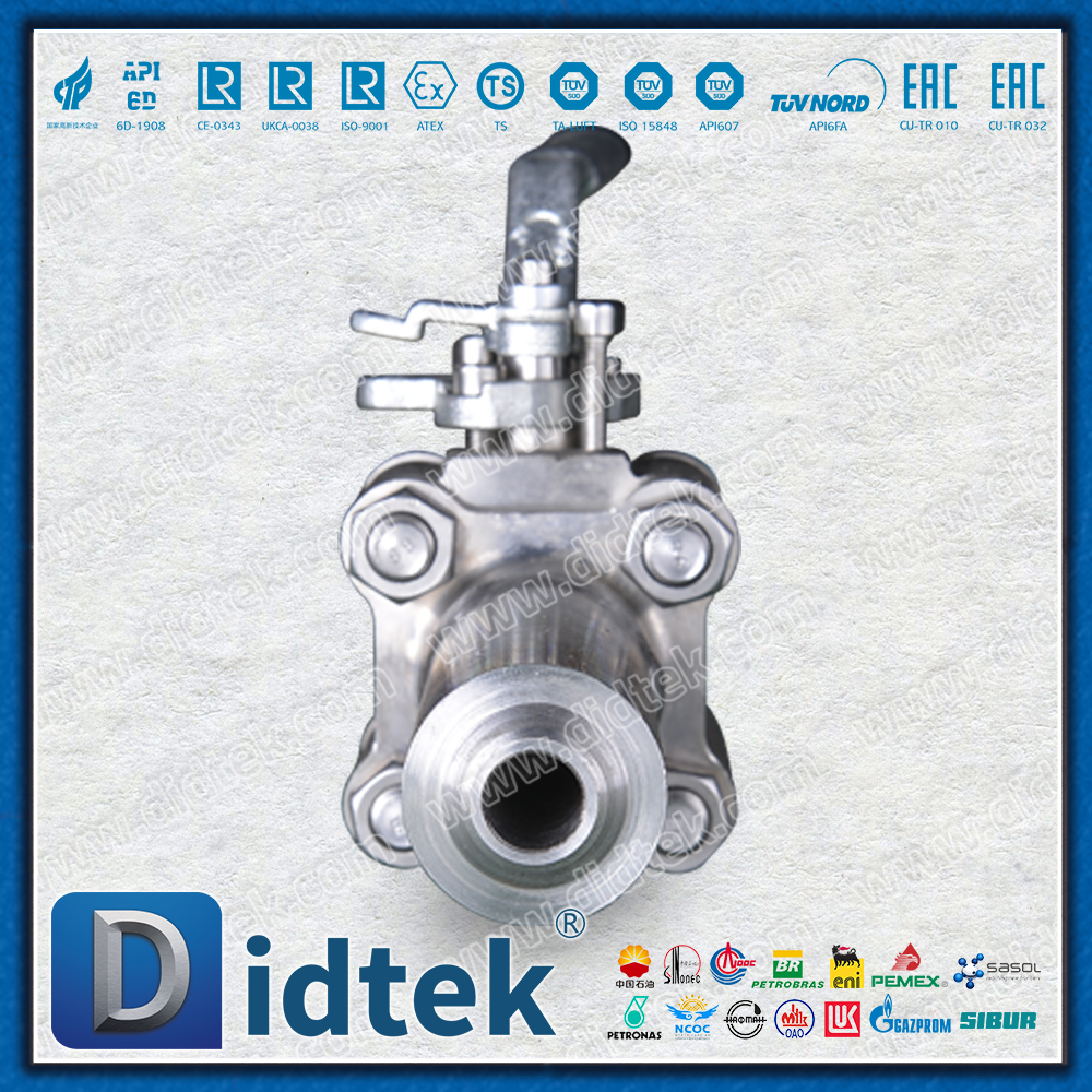 3 Pieces F304 Extension Connection Forged Steel Valve With Locking Device