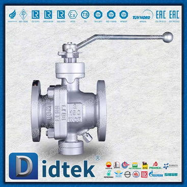 2 piece trunnion ball valve