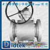 Elgiloy Spring Energized PTFE Lip Seal Trunnion Ball Valve 
