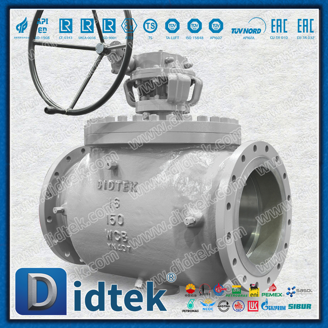 Top Entry Ball Valve Use Double Stage Turbine for Low Torque
