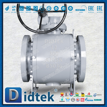 Didtek Flange Carbon Steel A105N Forged Steel Trunnion Ball Valves