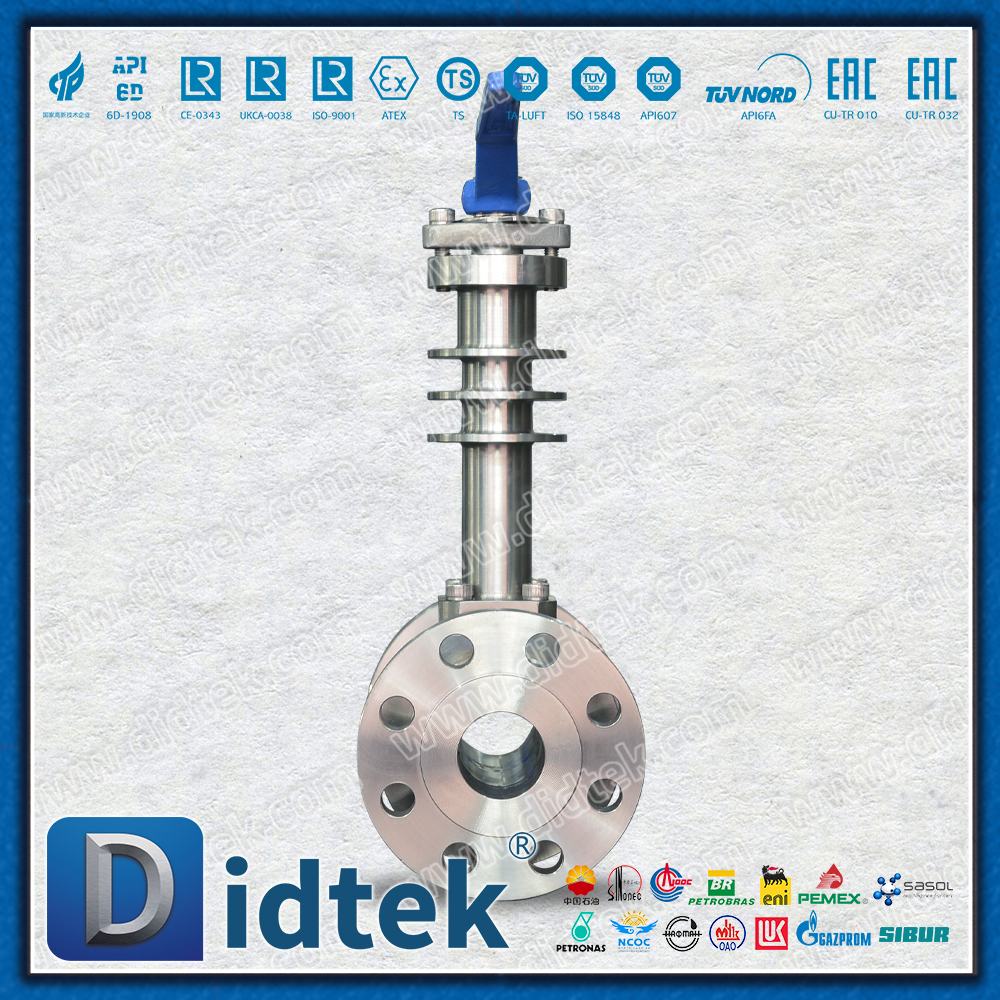 F316 545 ℃ High Temperature Cooling Fin Metal to Metal Floating Ball Valve