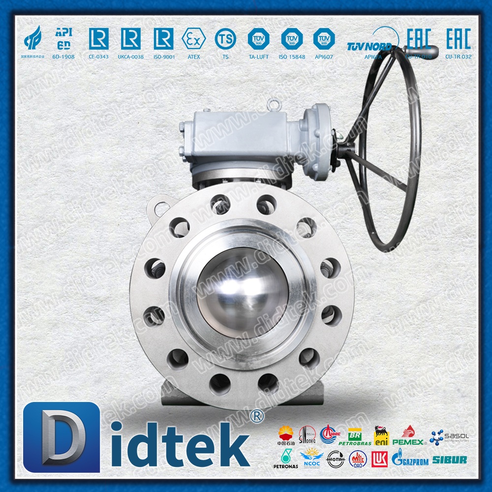  Didtek Flange Full Bore High-pressure Forged Steel A105 Trunnion Mounted Ball Valve 