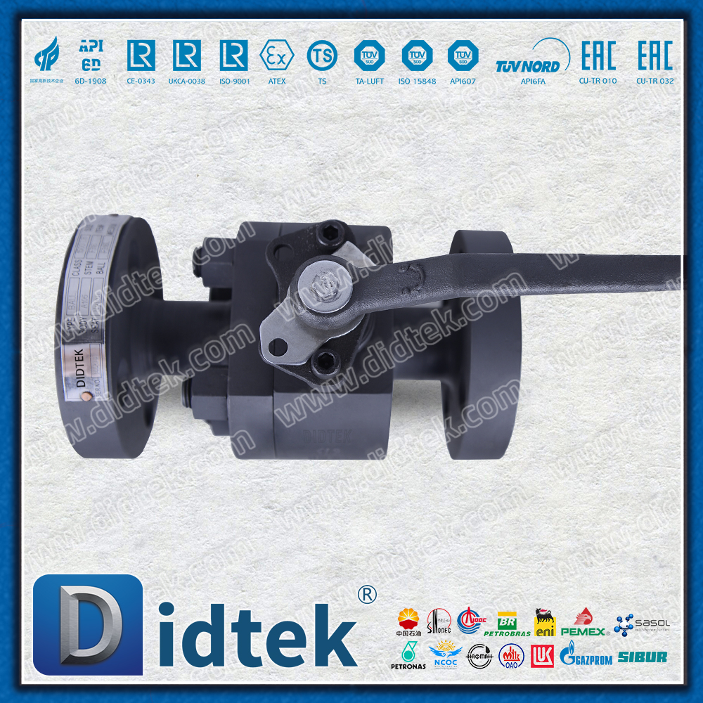 A105 1500LB High Pressure Phosphating Corrosion Protection Metal Seated Floating Ball Valve 