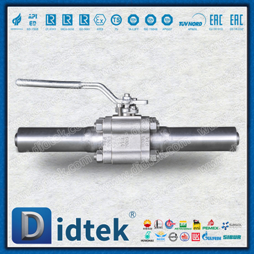 3 Pieces F304 Extension Connection Forged Steel Valve With Locking Device