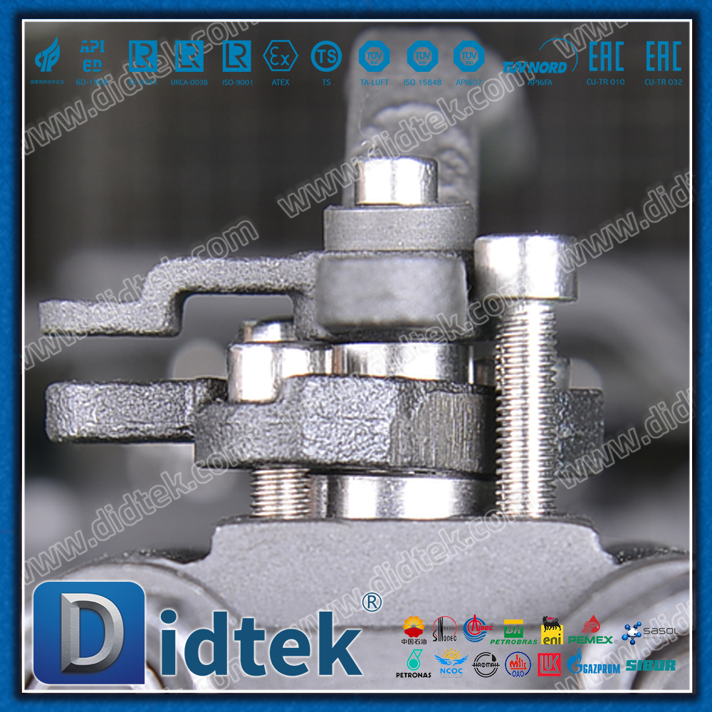 3 PCS A105N Reinforced PTFE Seat Thread Forged Ball Valve