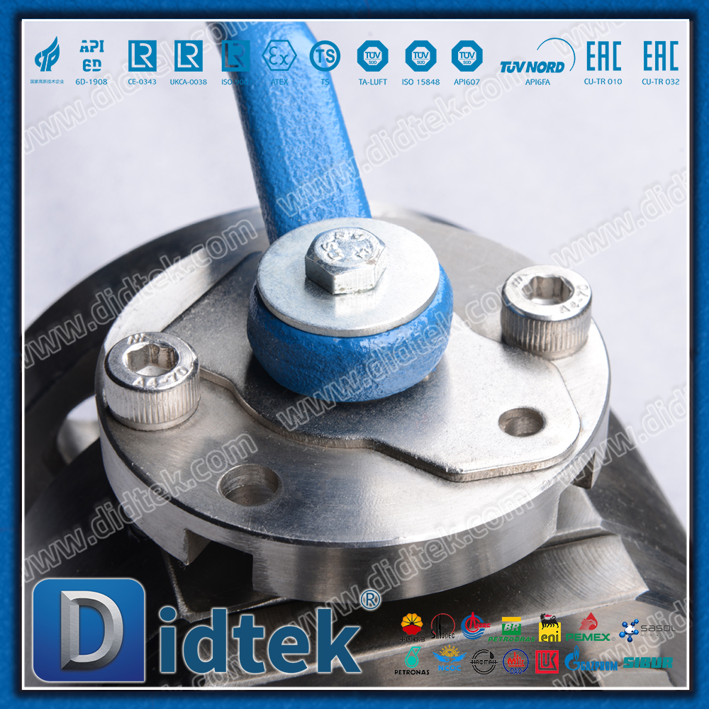 F51 Duplex Stainless Steel Double Acting Pneumatic Actuator Metal Seated Forged Floating Ball Valve