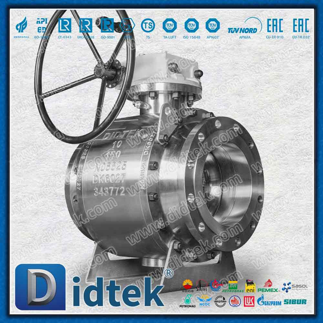 Inconel Alloy625 Lip Seal Elgiloy Trunnion Ball Valve