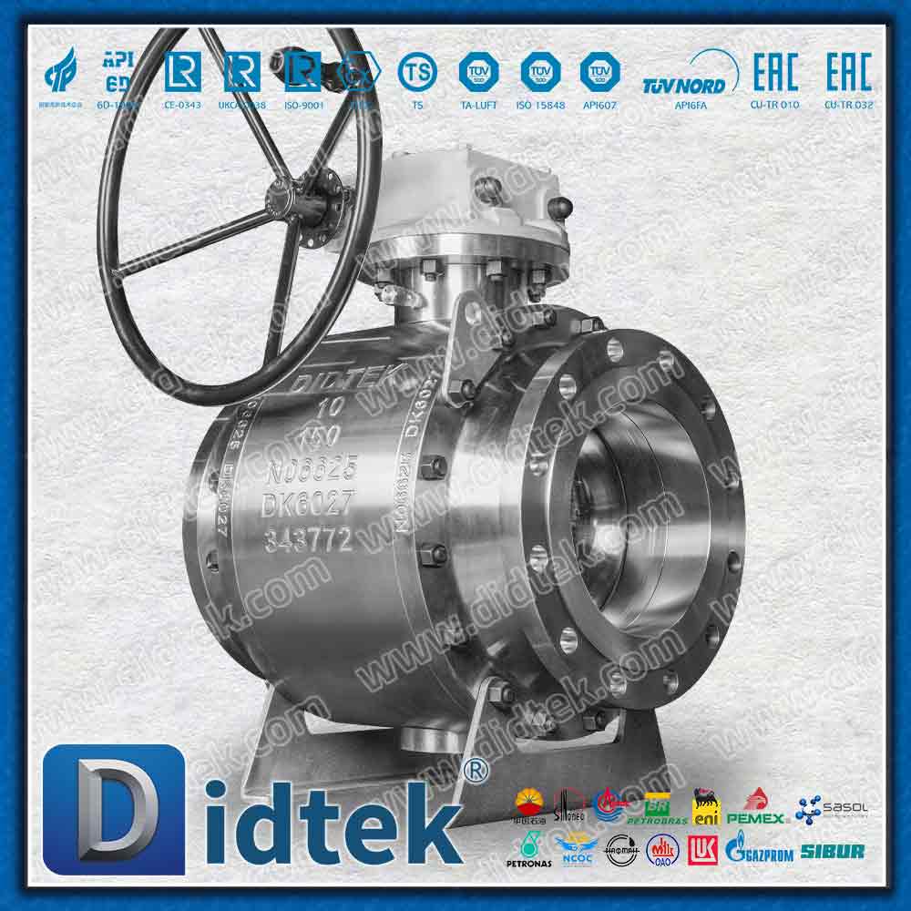 Inconel Alloy625 Lip Seal Elgiloy Trunnion Ball Valve