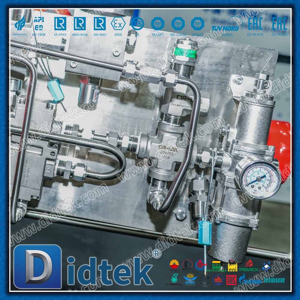 Marine Engineering Pneumatic Single-Acting Aluminum Bronze C95800 Trunnion Ball Valve