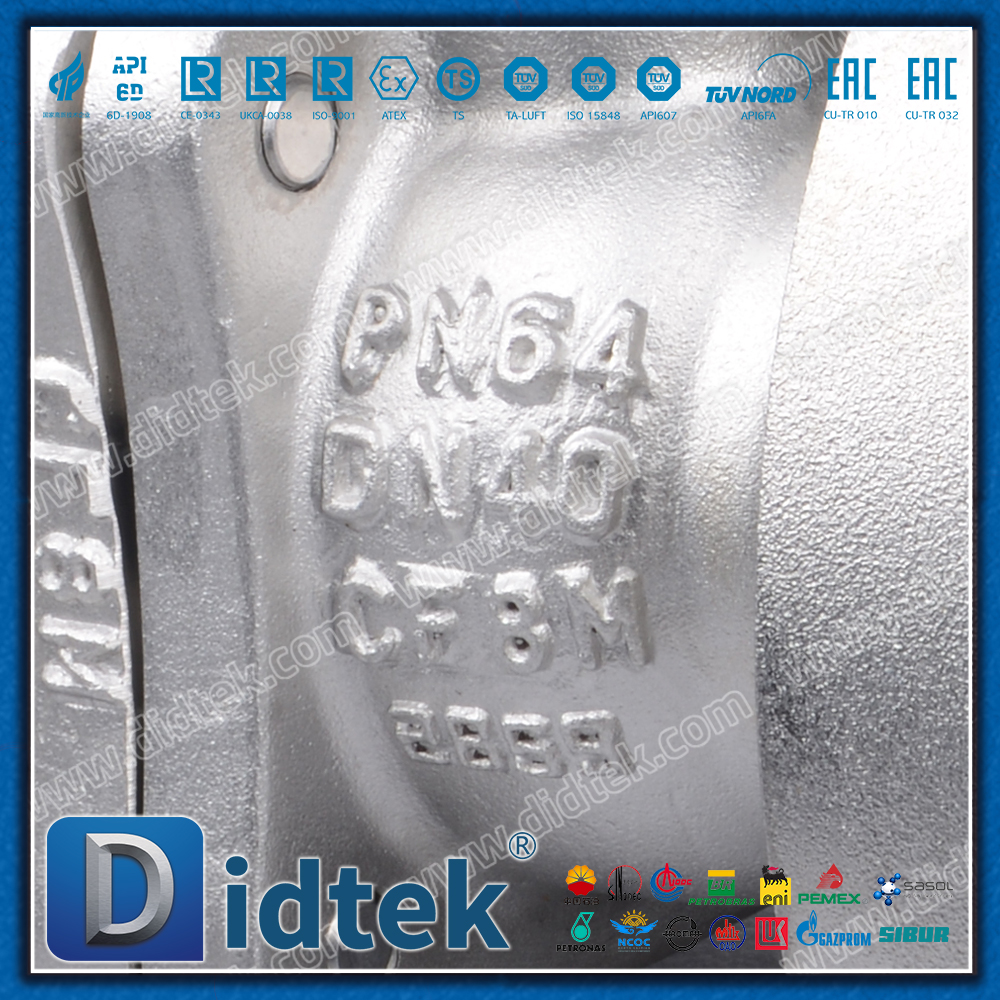 DIN/EN Stainless Steel Metal Seated Floating Ball Valve Anti Blow Out Stem