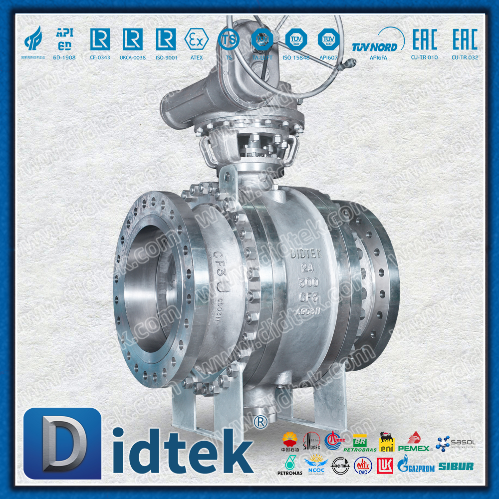 Didtek CF3 Stainless Steel Trunnion Mounted Ball Valve