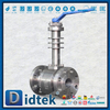 F316 545 ℃ High Temperature Cooling Fin Metal to Metal Floating Ball Valve
